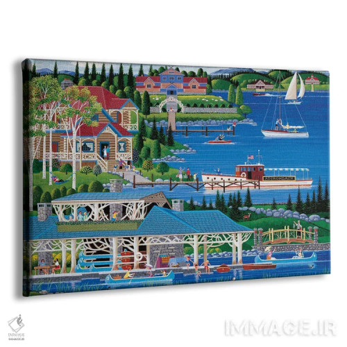 تابلو دکوراتیو کوه های آدیرونداک اثر هرونیم - نمای پرسپکتیو محصول