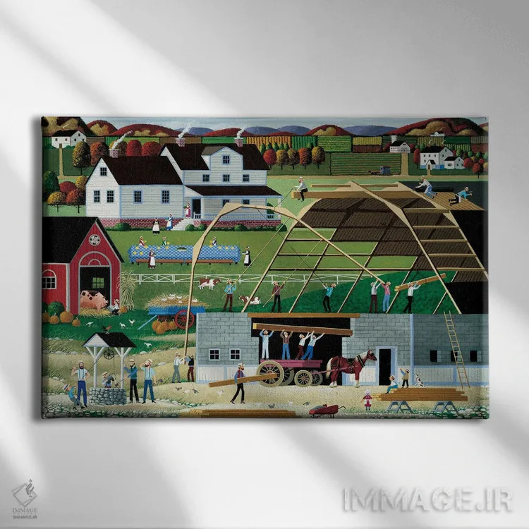 تابلو دکوراتیو انبار جدید اثر هرونیم - نمای روبهرو روی دیوار