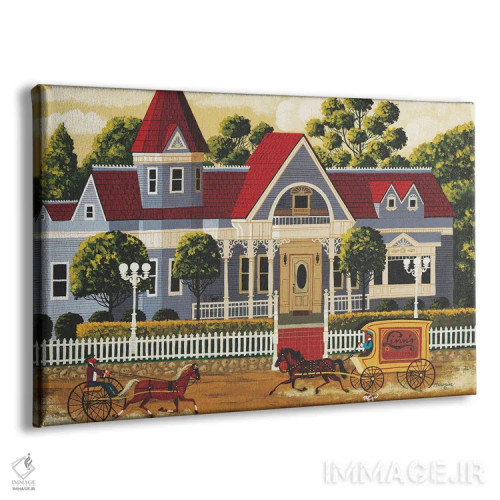 تابلو دکوراتیو خانه ویکتوریایی اثر هرونیم - نمای پرسپکتیو محصول