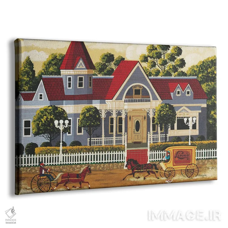 تابلو دکوراتیو خانه ویکتوریایی اثر هرونیم - نمای پرسپکتیو محصول