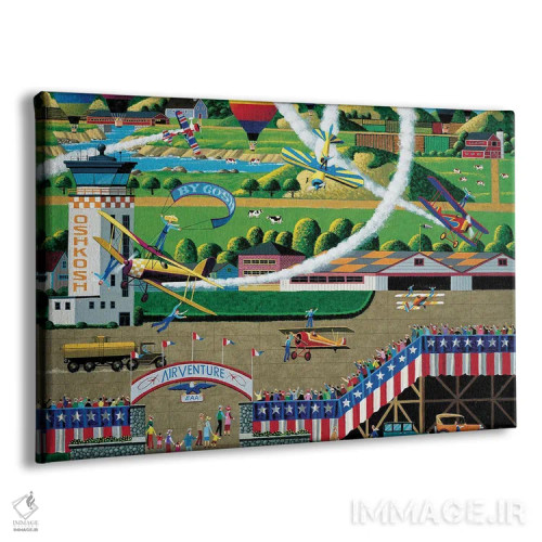 تابلو دکوراتیو راه روندگان بال هواپیما اثر هرونیم - نمای پرسپکتیو محصول