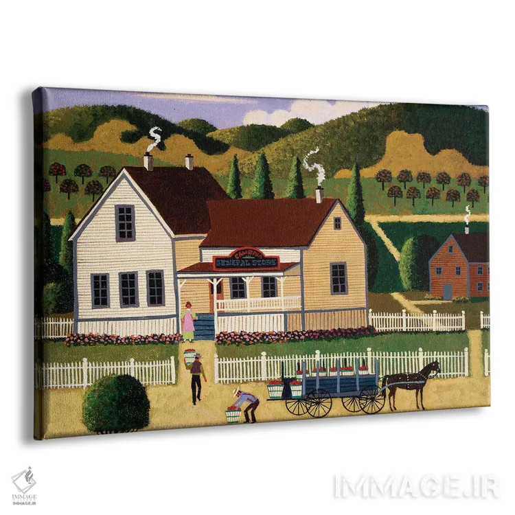 تابلو دکوراتیو فروشگاه عمومی کامبریا اثر هرونیم - نمای پرسپکتیو محصول