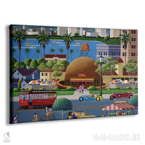 تابلو دکوراتیو کلاه قهوه ای اثر هرونیم - نمای پرسپکتیو محصول