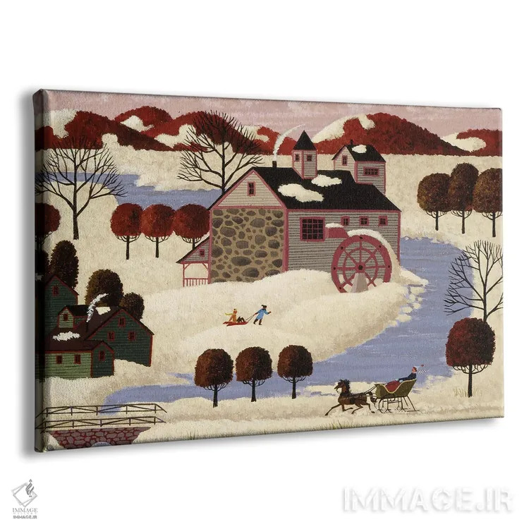 تابلو دکوراتیو زمستان در مین اثر هرونیم - نمای پرسپکتیو محصول