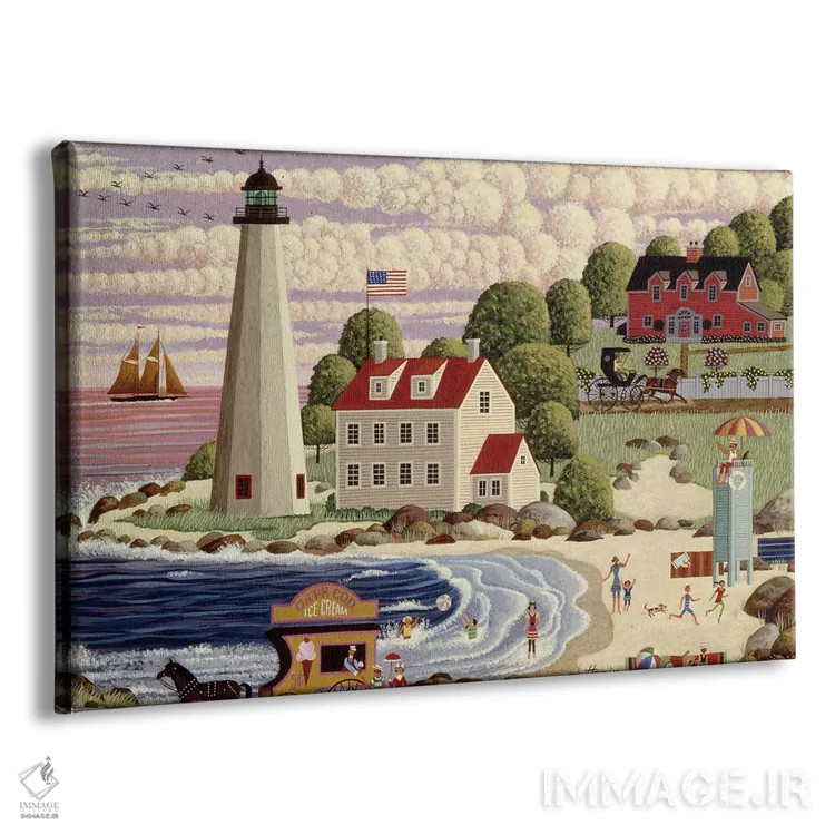 تابلو دکوراتیو جشن ساحلی کیپ کاد اثر هرونیم - نمای پرسپکتیو محصول