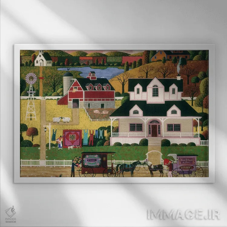 تابلو دکوراتیو ولنتاین اثر هرونیم - نمای قابدار سفید