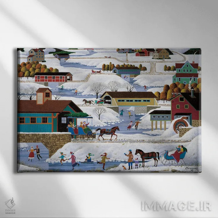 تابلو دکوراتیو پل های شلبورن کانتی اثر هرونیم - نمای روبهرو روی دیوار