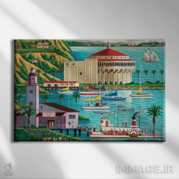 تابلو دکوراتیو کاتالینا اثر هرونیم - نمای روبهرو روی دیوار