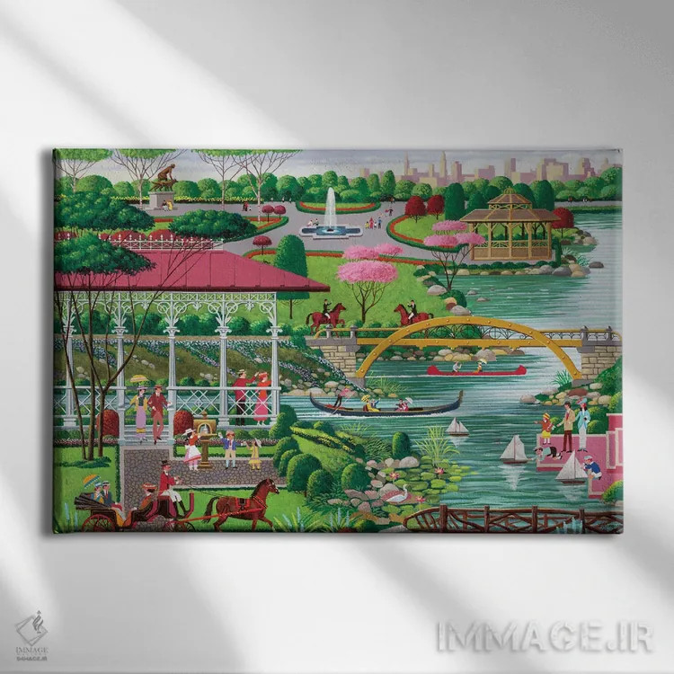 تابلو دکوراتیو سنترال پارک اثر هرونیم - نمای روبهرو روی دیوار
