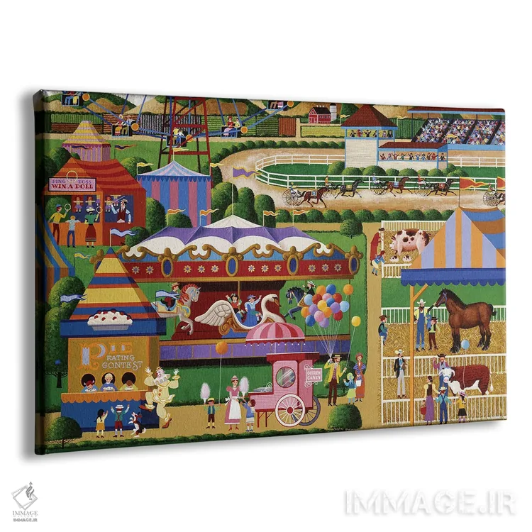 تابلو دکوراتیو نمایشگاه شهرستانی اثر هرونیم - نمای پرسپکتیو محصول