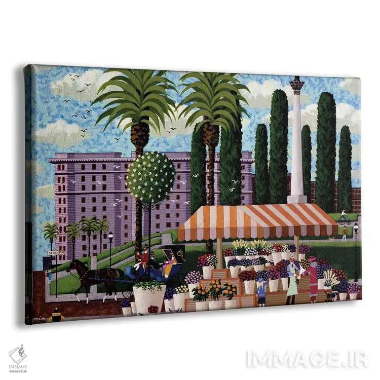 تابلو دکوراتیو گل ها در میدان یونیون اثر هرونیم - نمای پرسپکتیو محصول