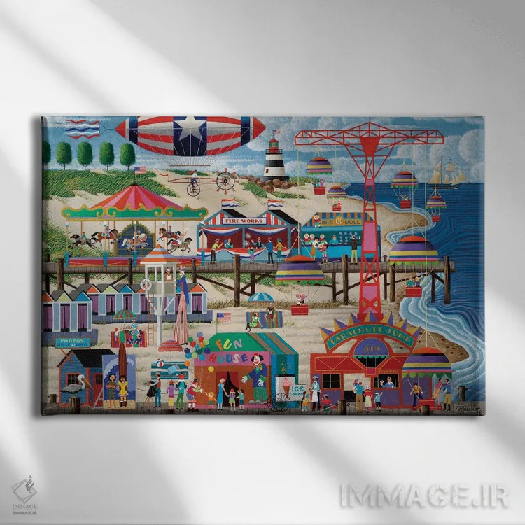 تابلو دکوراتیو روز استقلال اثر هرونیم - نمای روبهرو روی دیوار