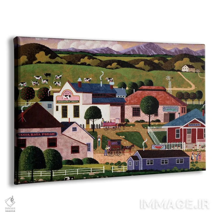 تابلو دکوراتیو آرامش و هماهنگی اثر هرونیم - نمای پرسپکتیو محصول