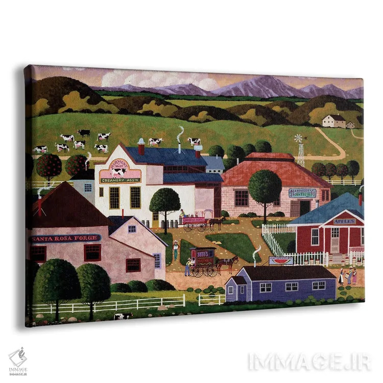 تابلو دکوراتیو آرامش و هماهنگی اثر هرونیم - نمای پرسپکتیو محصول