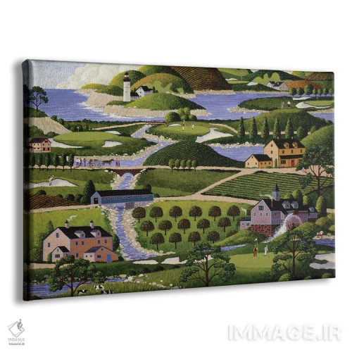 تابلو دکوراتیو گلف در فلات مرتفع اثر هرونیم - نمای پرسپکتیو محصول