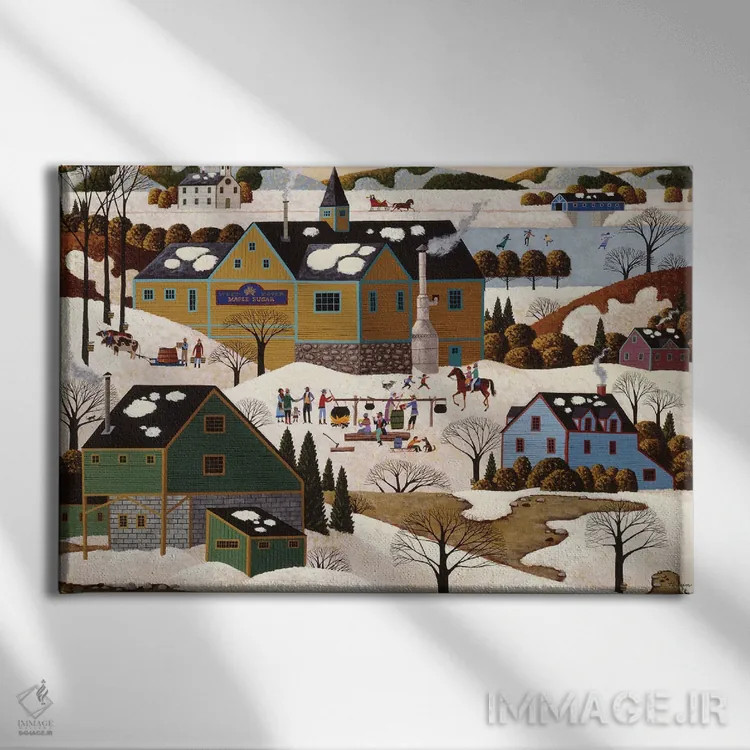 تابلو دکوراتیو وقت شکر است اثر هرونیم - نمای روبهرو روی دیوار