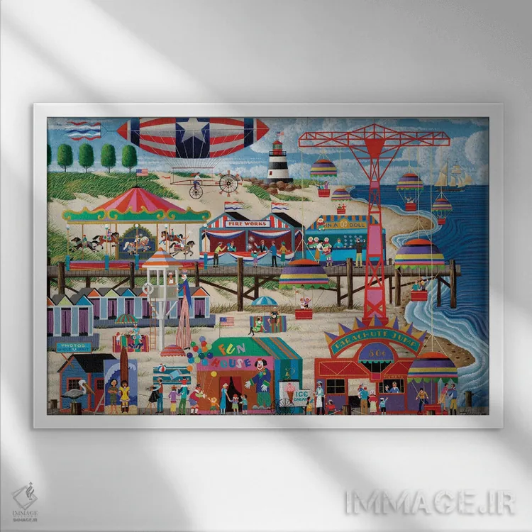 تابلو دکوراتیو روز استقلال اثر هرونیم - نمای قابدار سفید