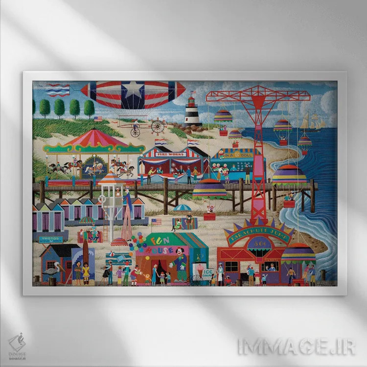 تابلو دکوراتیو روز استقلال اثر هرونیم - نمای قابدار سفید