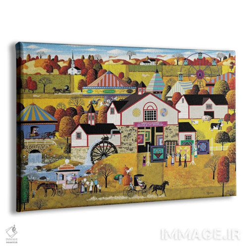 تابلو دکوراتیو بانوان لنکستر اثر هرونیم - نمای پرسپکتیو محصول