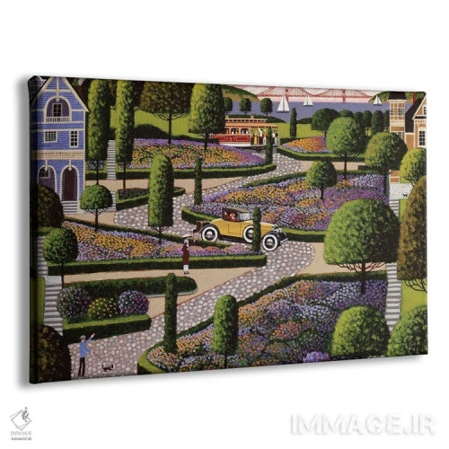 تابلو دکوراتیو خیابان لومبارد اثر هرونیم - نمای پرسپکتیو محصول