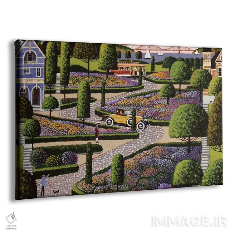 تابلو دکوراتیو خیابان لومبارد اثر هرونیم - نمای پرسپکتیو محصول