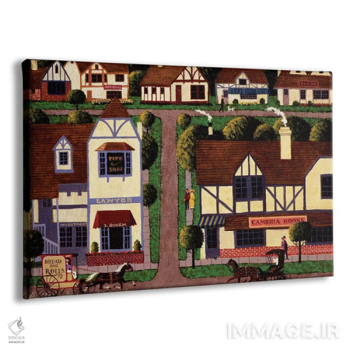 تابلو دکوراتیو خیابان اصلی کامبریا اثر هرونیم - نمای پرسپکتیو محصول