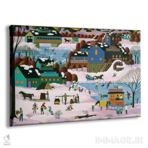 تابلو دکوراتیو تولید شیره افرا اثر هرونیم - نمای پرسپکتیو محصول