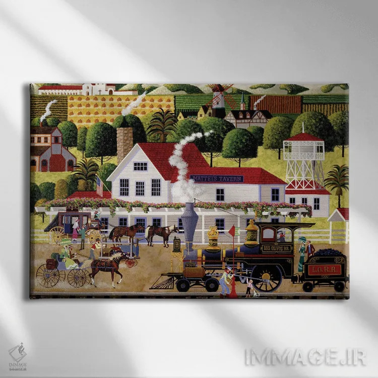 تابلو دکوراتیو مهمانخانه ماتییس اثر هرونیم - نمای روبهرو روی دیوار