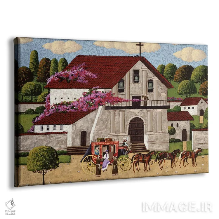 تابلو دکوراتیو کلیسای تاریخی دولورس اثر هرونیم - نمای پرسپکتیو محصول