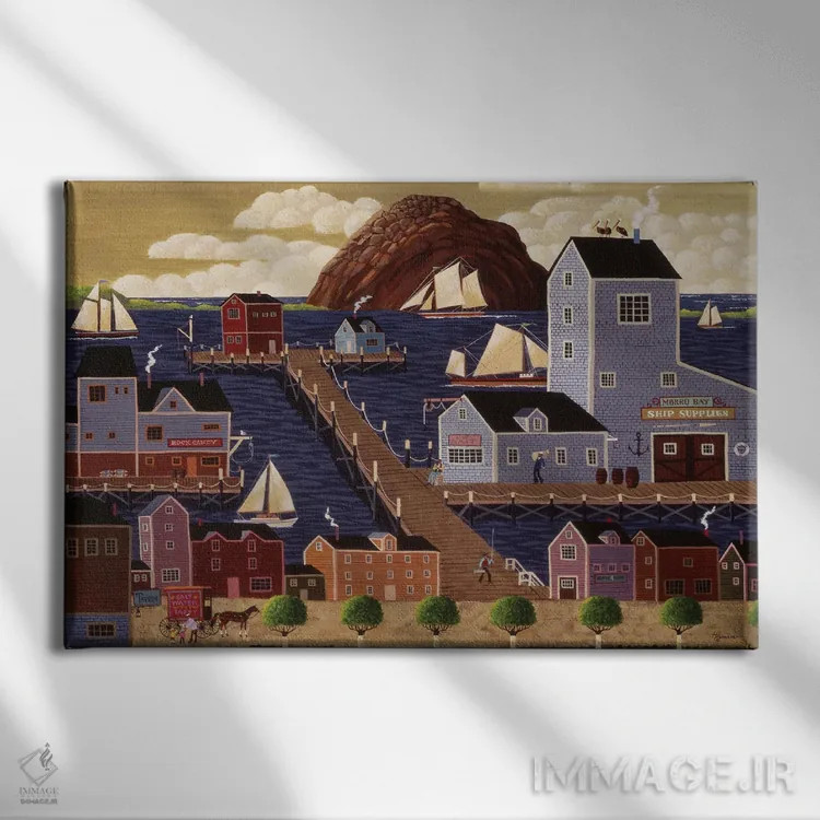 تابلو دکوراتیو خلیج مورو اثر هرونیم - نمای روبهرو روی دیوار