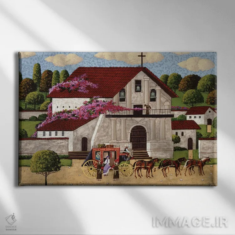 تابلو دکوراتیو کلیسای تاریخی دولورس اثر هرونیم - نمای روبهرو روی دیوار