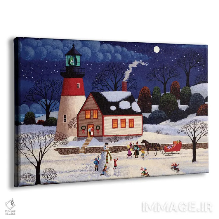 تابلو دکوراتیو در نور قبل از کریسمس اثر هرونیم - نمای پرسپکتیو محصول