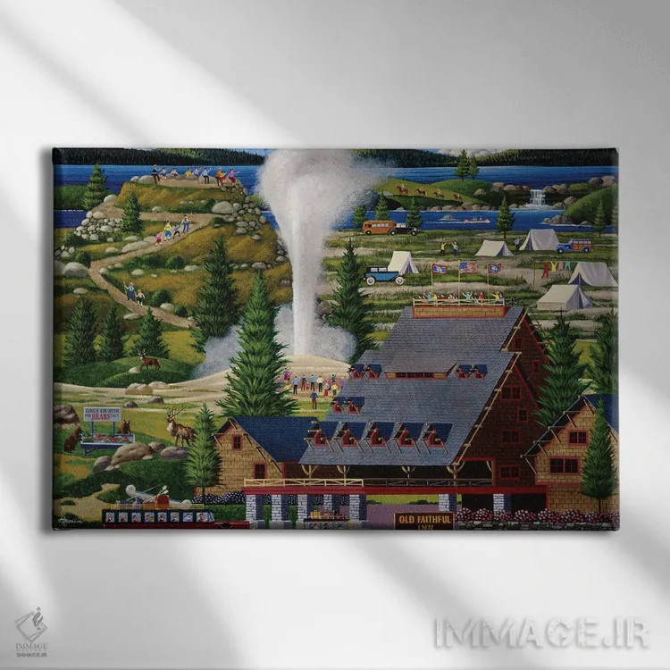 تابلو دکوراتیو اولد فیتفول اثر هرونیم - نمای روبهرو روی دیوار