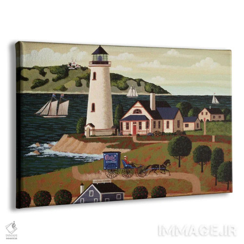 تابلو دکوراتیو فانوس دریایی پیدراس بلانکاس اثر هرونیم - نمای پرسپکتیو محصول