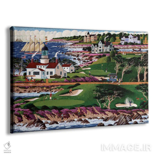 تابلو دکوراتیو زمین گلف پاسیفیک گروو اثر هرونیم - نمای پرسپکتیو محصول