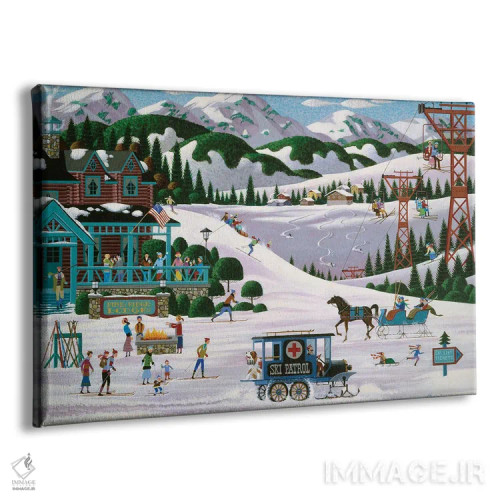 تابلو دکوراتیو کلبه پاین ریج اثر هرونیم - نمای پرسپکتیو محصول