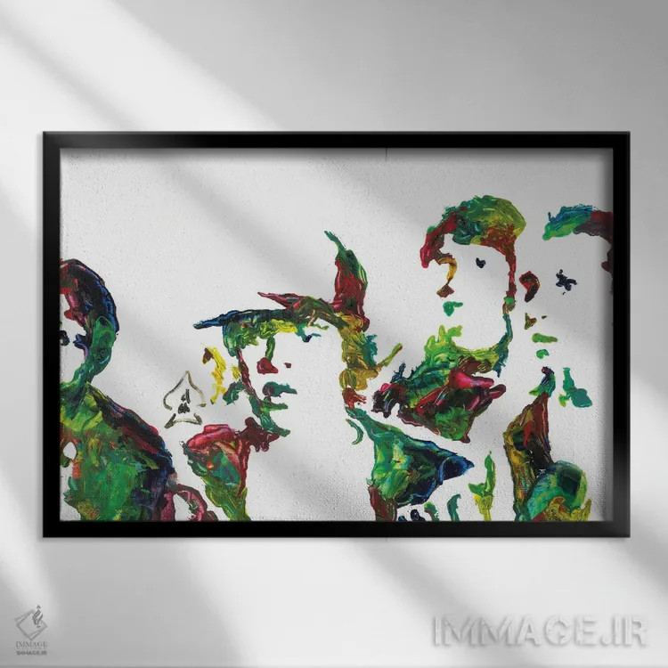 تابلو دکوراتیو چیزهای عجیب اثر اندرو هار - نمای قابدار مشکی