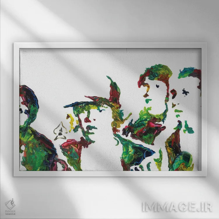 تابلو دکوراتیو چیزهای عجیب اثر اندرو هار - نمای قابدار سفید