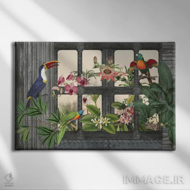 تابلو دکوراتیو بهشت گم شده اثر آندریا هازه - نمای روبهرو روی دیوار