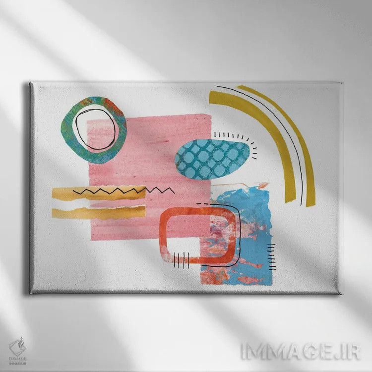 تابلو مینیمال برش فانتزی دوم اثر آندریا هازه - نمای روبهرو روی دیوار