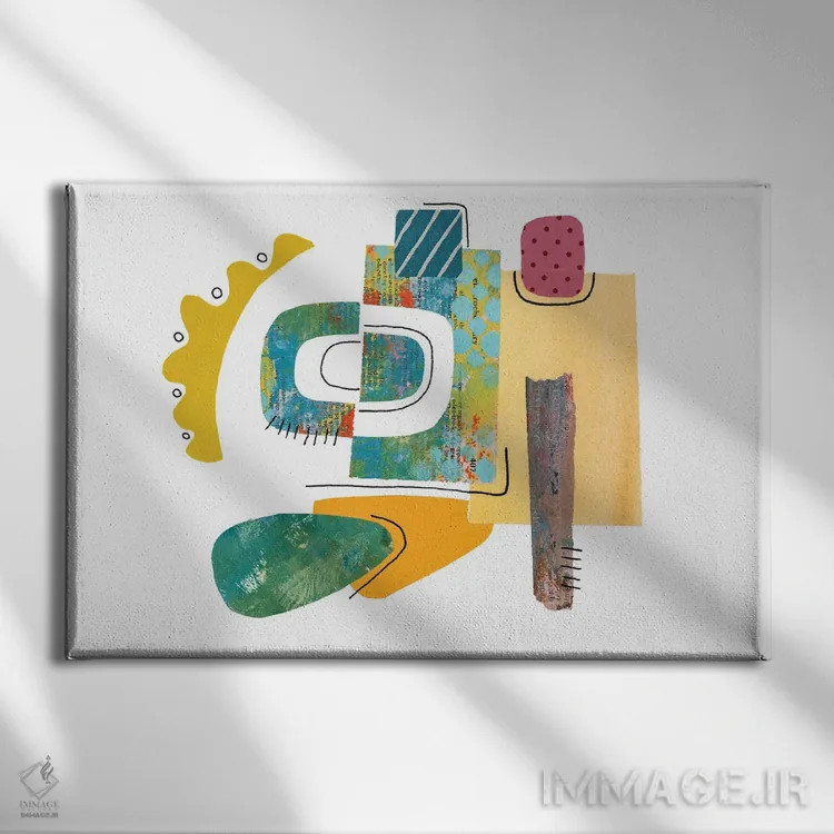 تابلو مینیمال برش فانتزی چهارم اثر آندریا هازه - نمای روبهرو روی دیوار