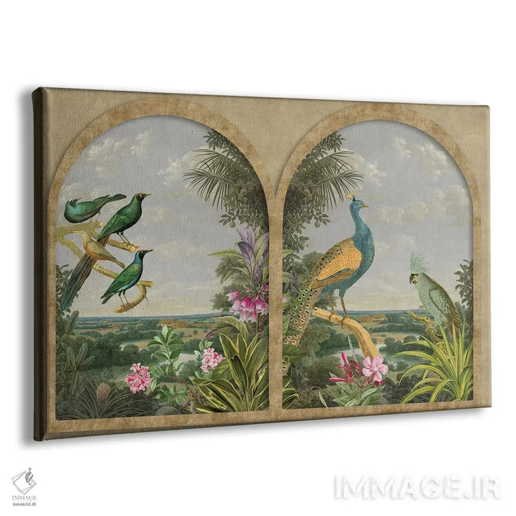 تابلو دکوراتیو پنجره با منظره اثر آندریا هازه - نمای پرسپکتیو محصول