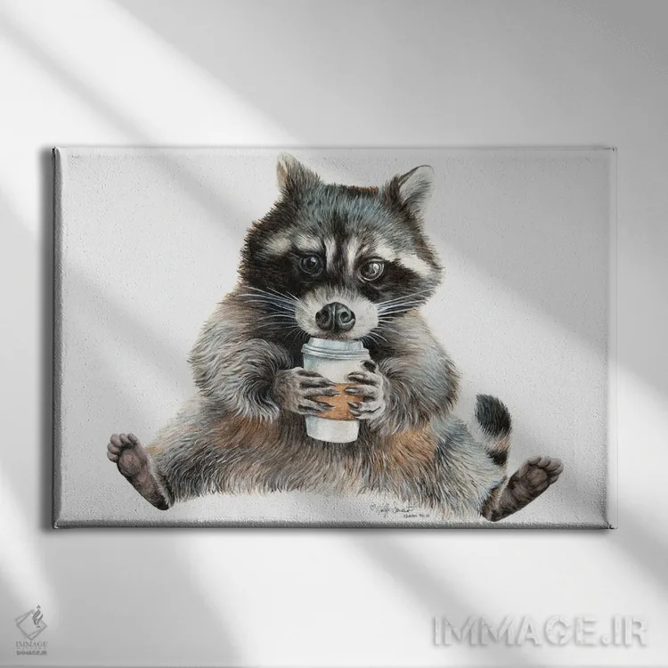 تابلو دکوراتیو سوخت موشکی اثر هالی سیمنتال - نمای روبهرو روی دیوار