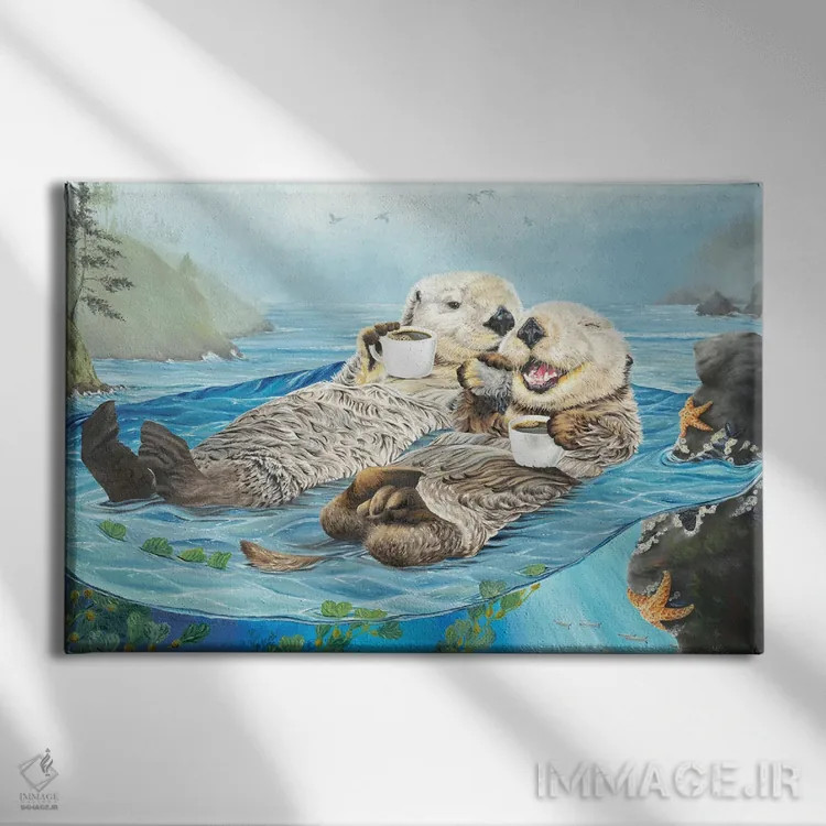 تابلو دکوراتیو ما همدیگر را داریم اثر هالی سیمنتال - نمای روبهرو روی دیوار