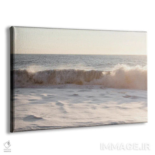 تابلو دکوراتیو موج های غروب در ایسلند اثر هنریکه شنک - نمای پرسپکتیو محصول