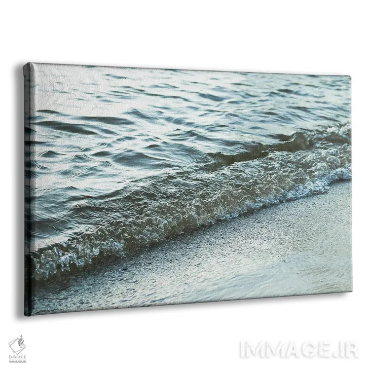 تابلو دکوراتیو موج ها به سوی ساحل اثر هنریکه شنک - نمای پرسپکتیو محصول