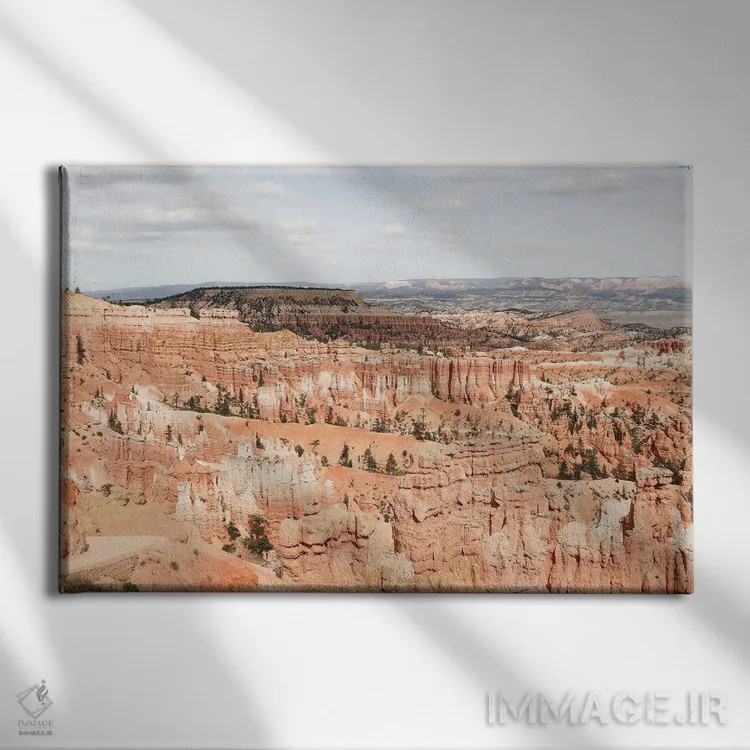 تابلو دکوراتیو منظره برایس کانیون اثر هنریکه شنک - نمای روبهرو روی دیوار