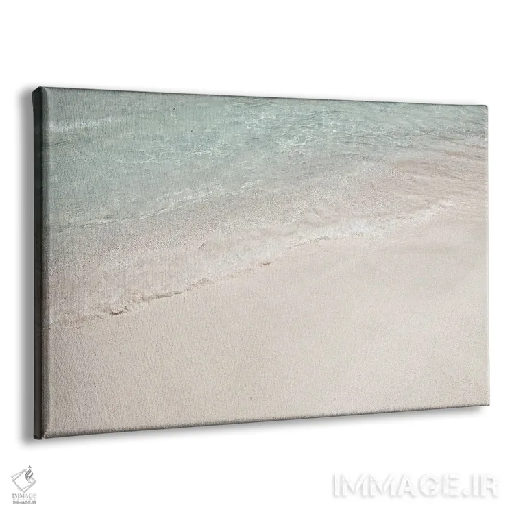 تابلو دکوراتیو ساحل جزیره گرمسیری اثر هنریکه شنک - نمای پرسپکتیو محصول