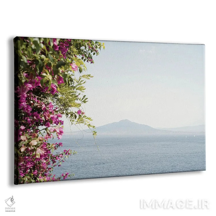 تابلو دکوراتیو منظره کوه وزوو اثر هنریکه شنک - نمای پرسپکتیو محصول