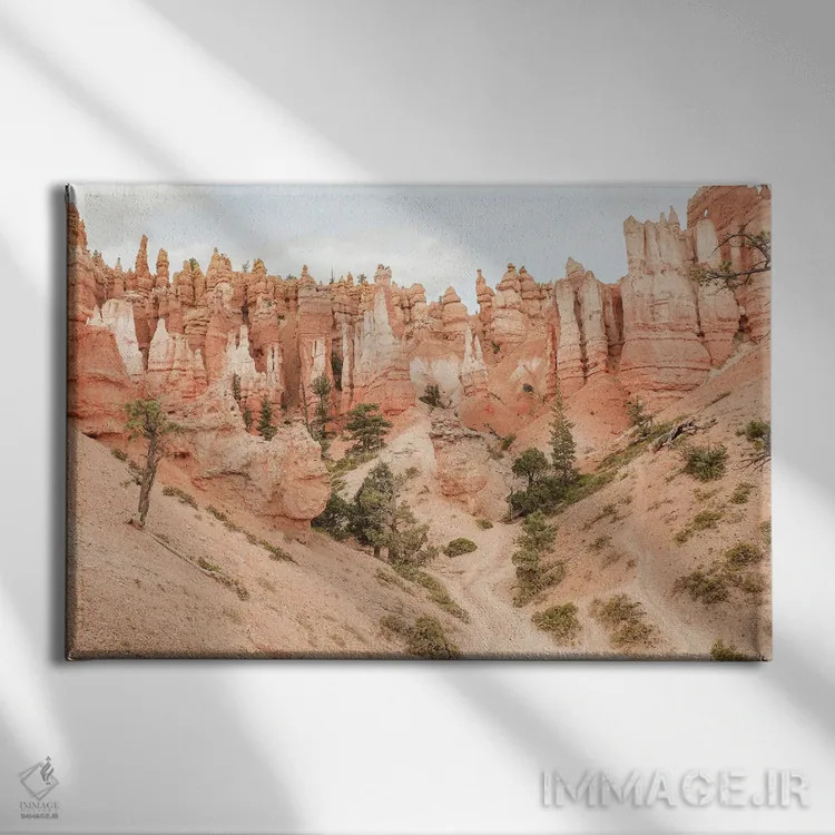 تابلو دکوراتیو رنگ های دهانه برایس اثر هنریکه شنک - نمای روبهرو روی دیوار